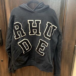 R H U D E Hoodie Size L NAVY